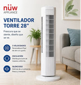 Ventilador de torre super silencioso
